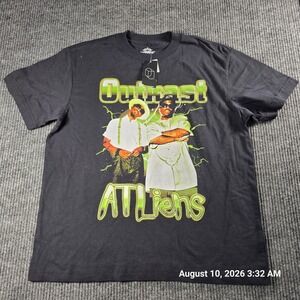 Outkast ATLiens Graphic Tee Black Hip Hop Music T-Shirt Medium NWT